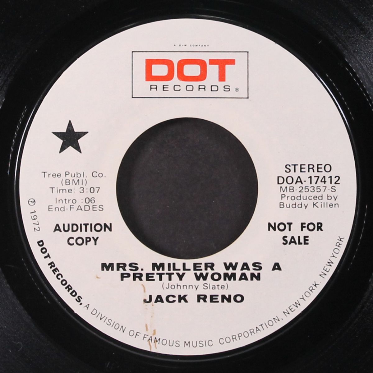 mrs. miller was a pretty woman / somebody who cares by JACK RENO