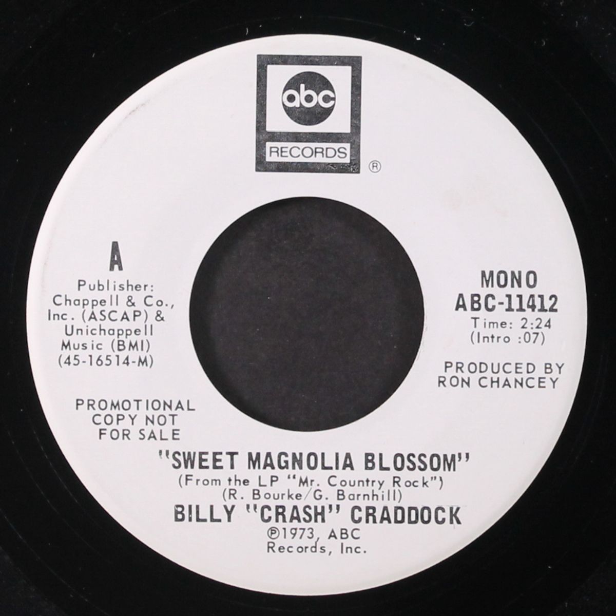 sweet magnolia blossom / mono by BILLY "CRASH" CRADDOCK