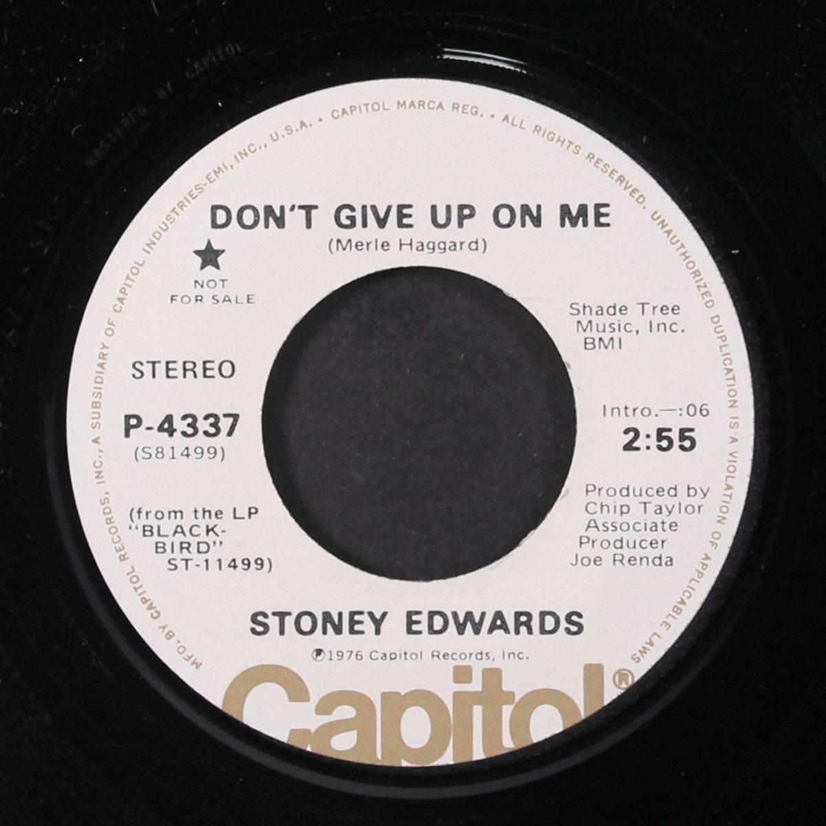 don't give up on me / july 12, 1939 by STONEY EDWARDS
