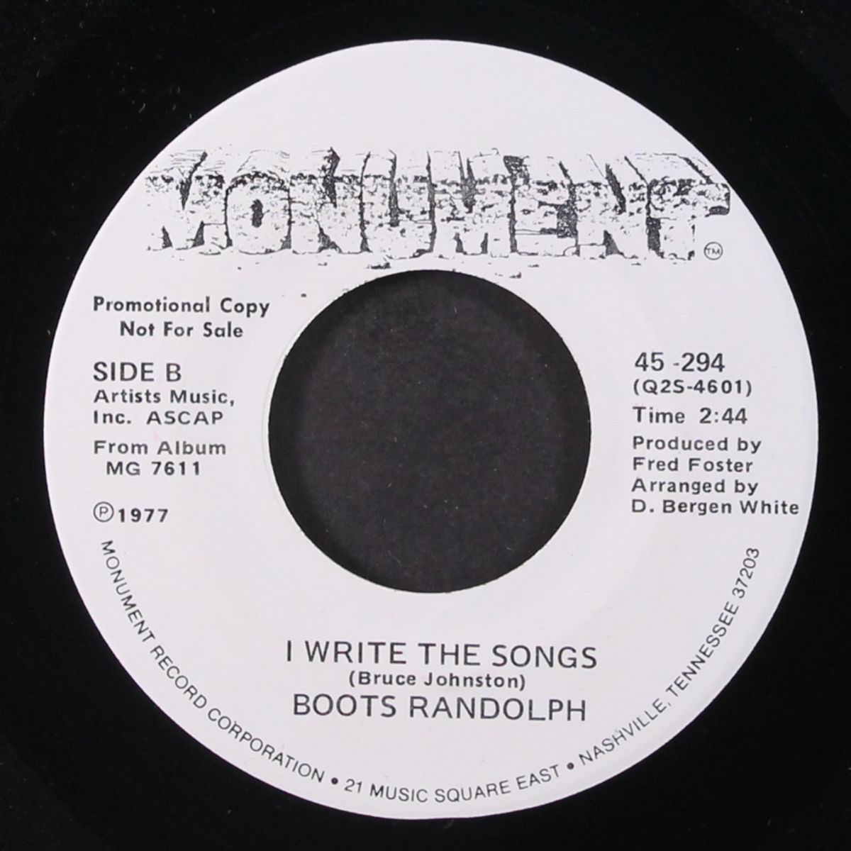 motherland/oluwa / i write the songs by BOOTS RANDOLPH