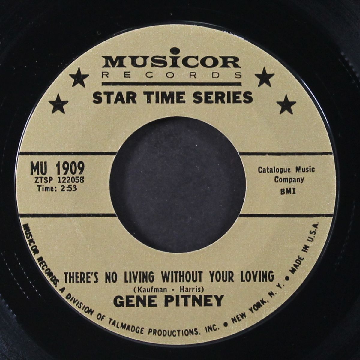 i must be seeing things / there's no living without your loving by GENE PITNEY