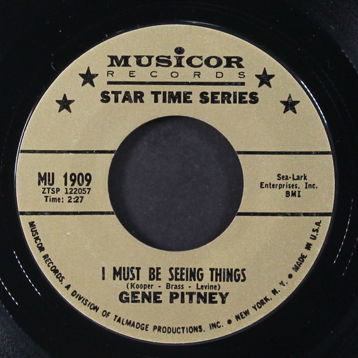 i must be seeing things / there's no living without your loving by GENE PITNEY