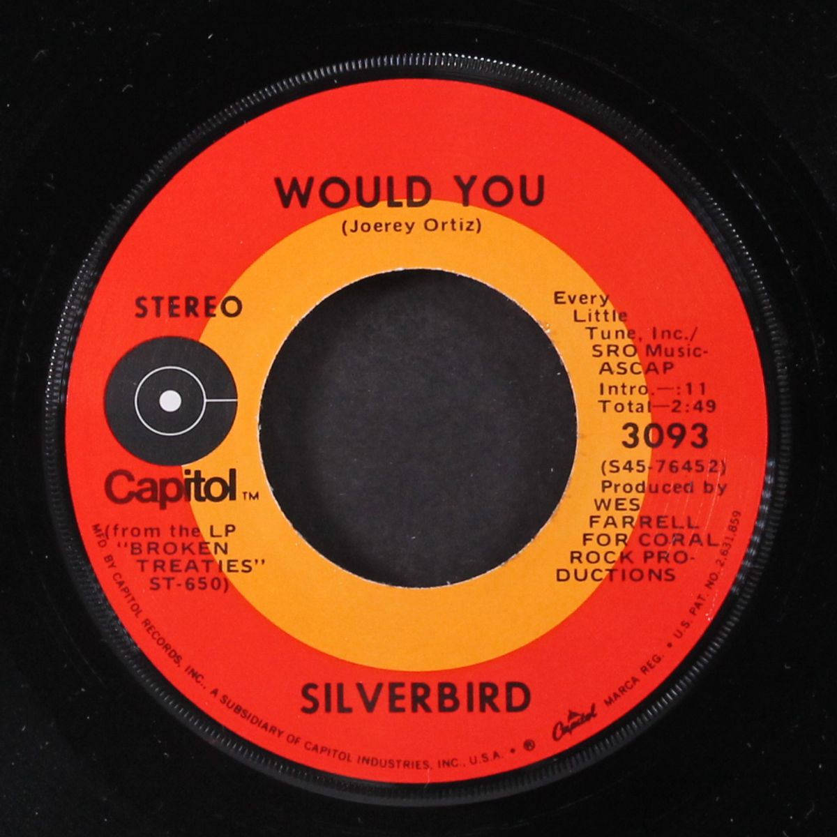 poor boy / would you by SILVERBIRD