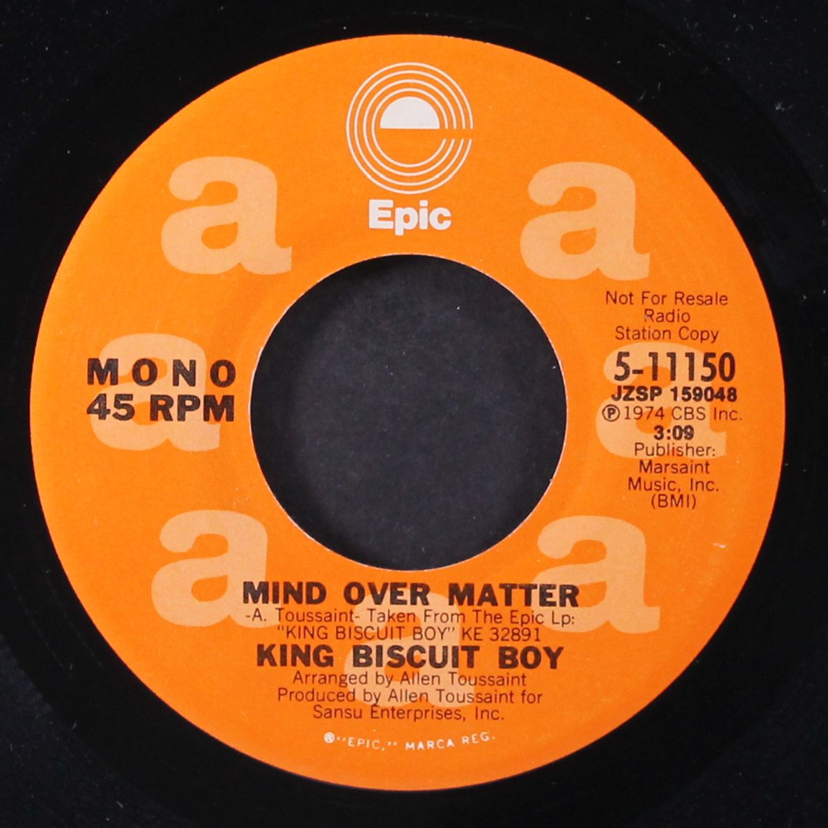 mind over matter / mono by KING BISCUIT BOY