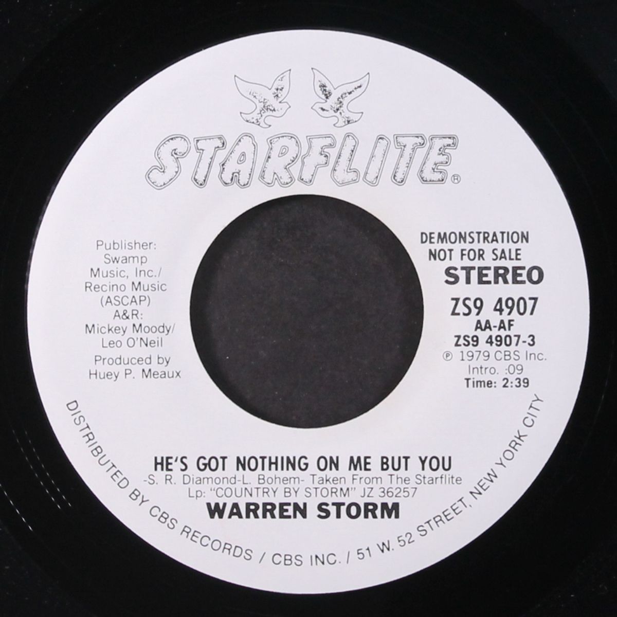 he's got nothing on me but you / same by WARREN STORM