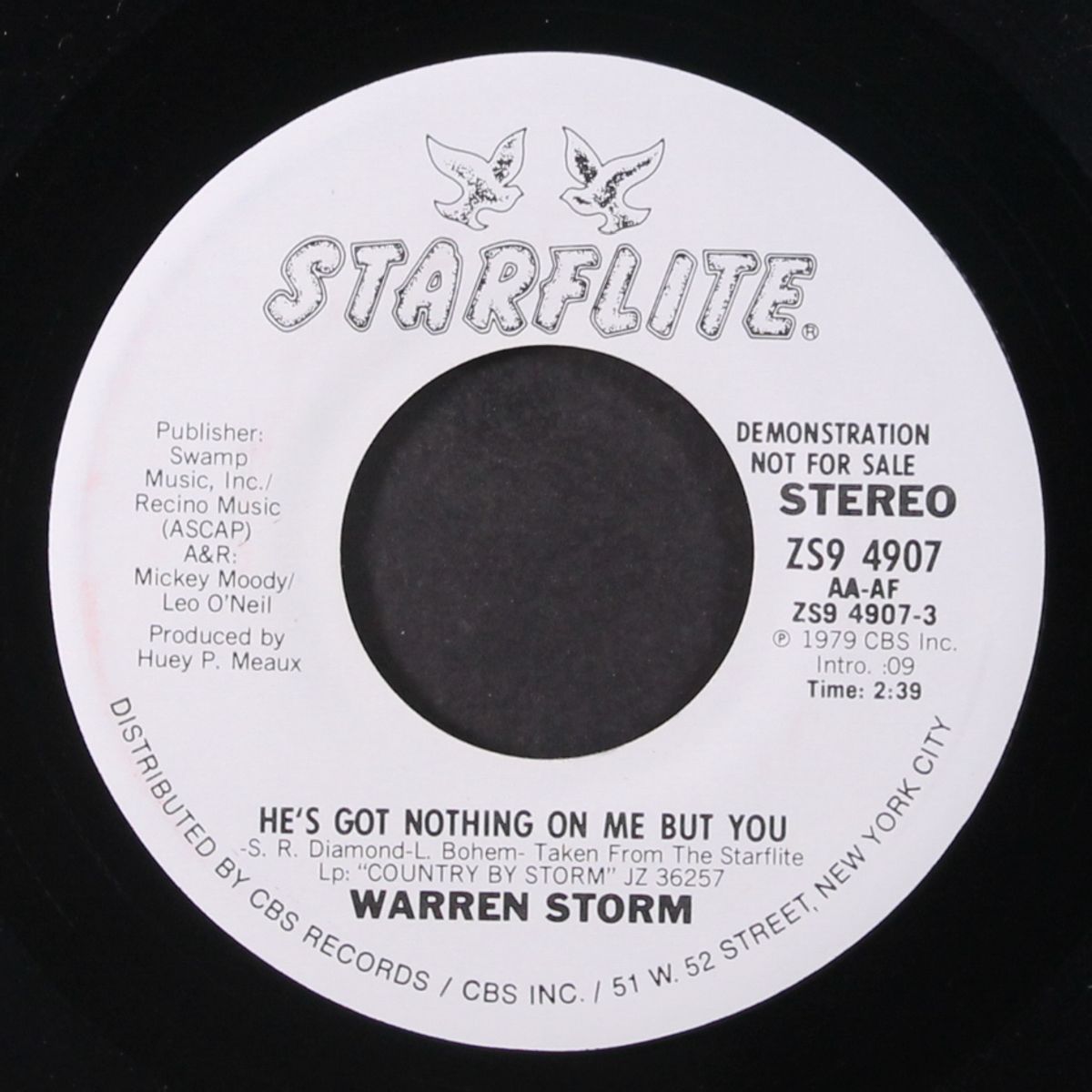 he's got nothing on me but you / same by WARREN STORM