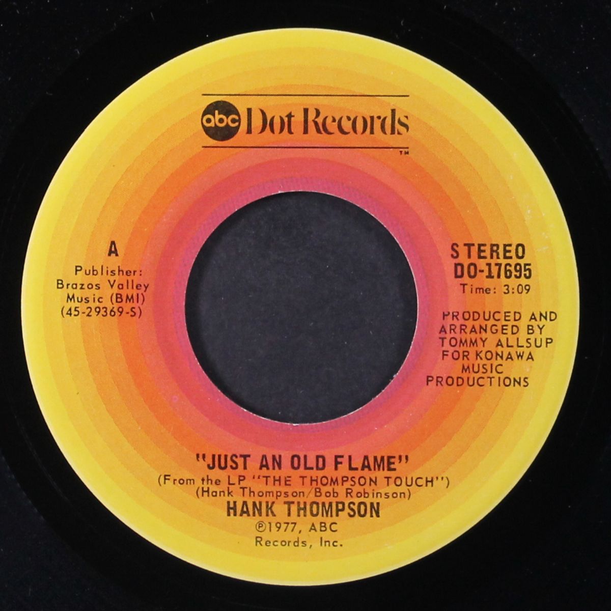 just an old flame / don't get around much anymore by HANK THOMPSON