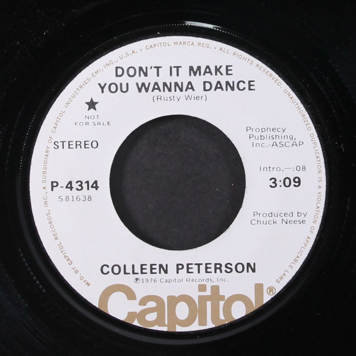 don't it make you wanna dance / sad songs and waltzes by COLLEEN PETERSON
