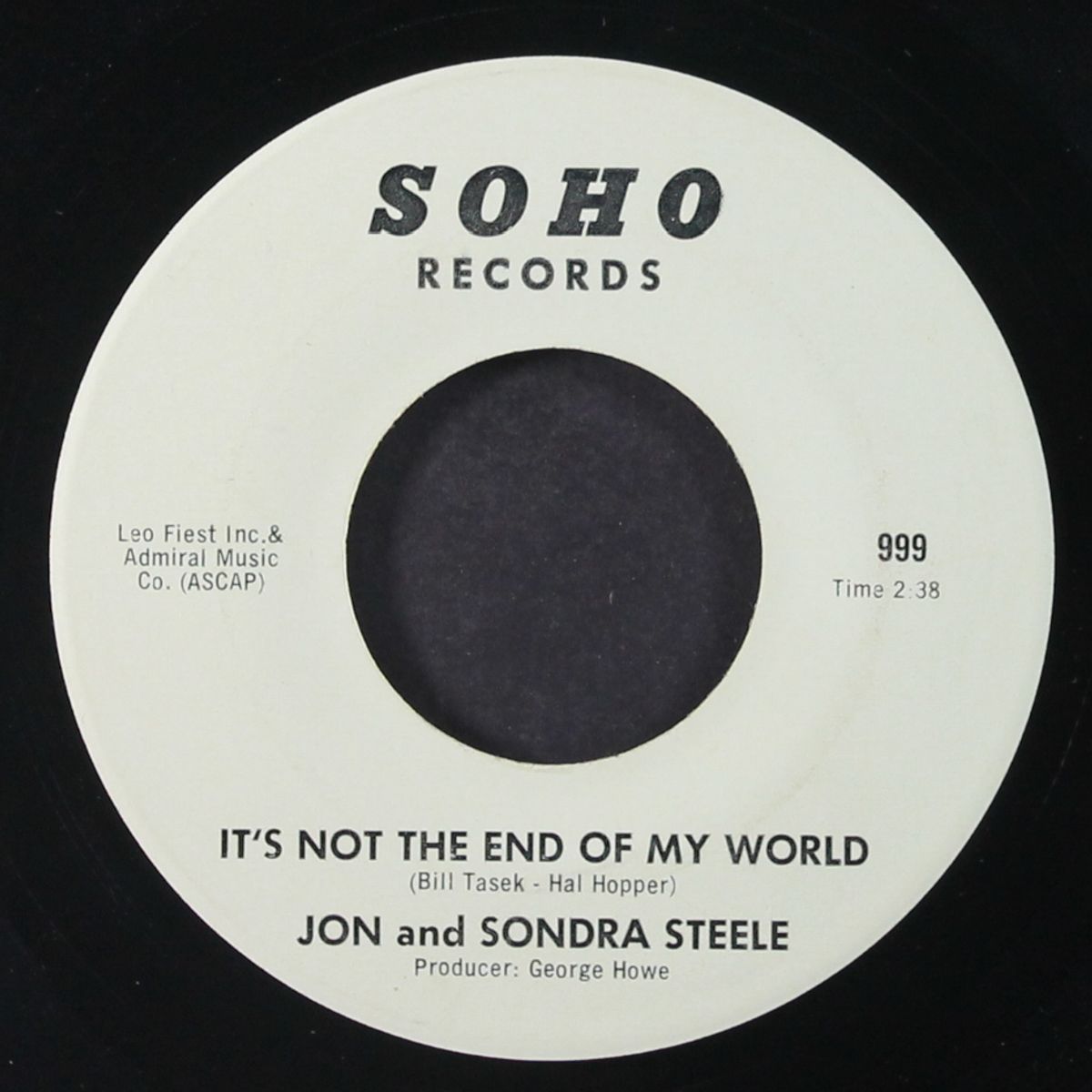 my loneliness / it's not the end of my world by JON & SONDRA STEELE