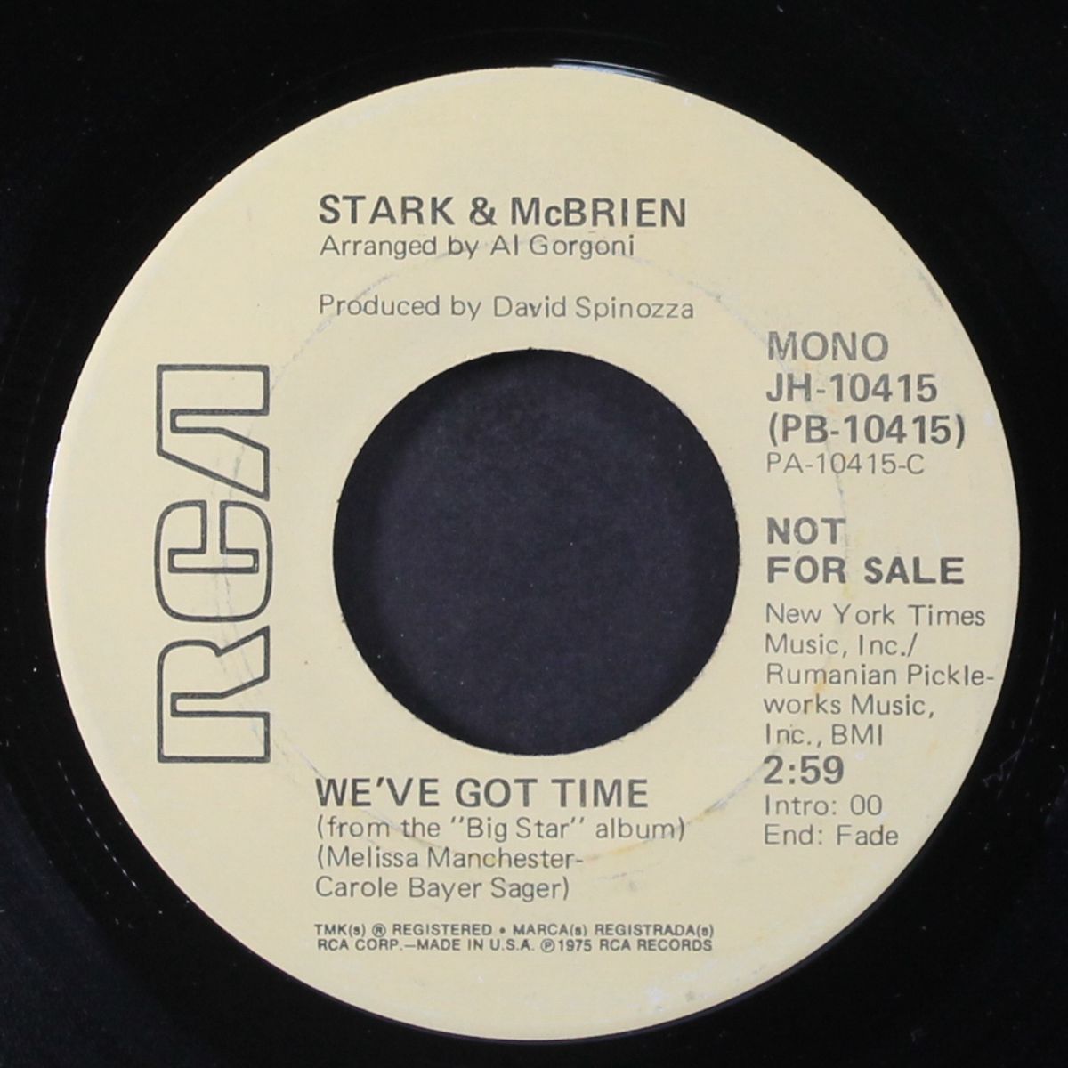 we've got time / mono by STARK & MCBRIEN