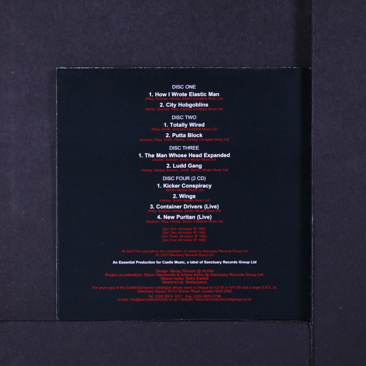 the rough trade singles box by FALL