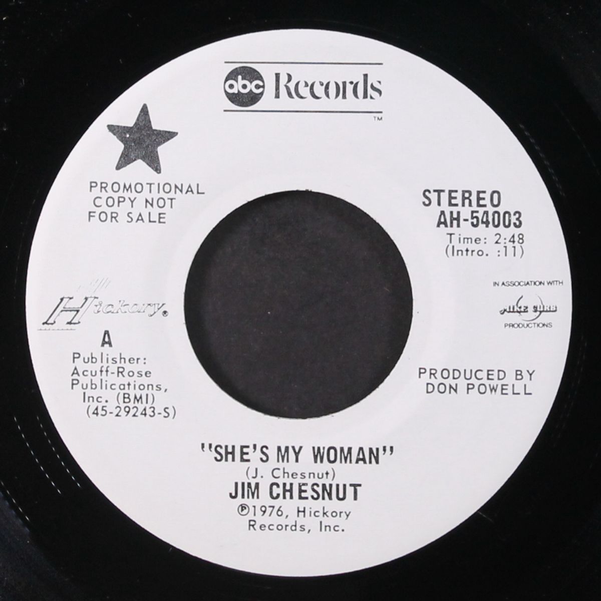 she's my woman / tell me, tell me that you love me by JIM CHESTNUT