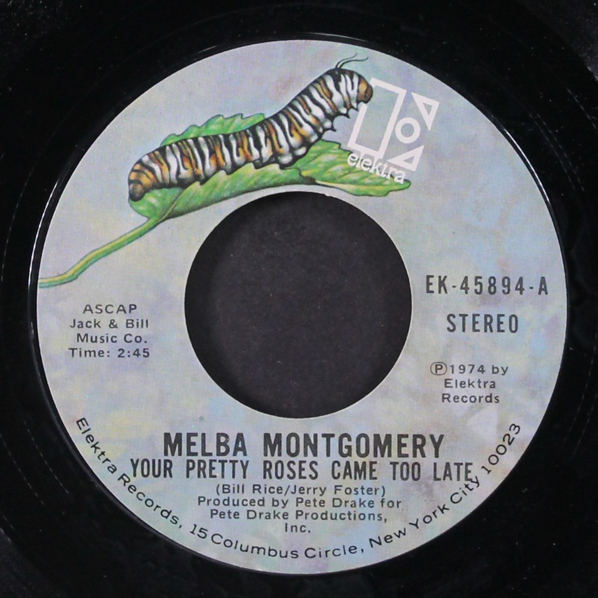 your pretty roses came too late / my feel good sure feels fine by MELBA MONTGOMERY