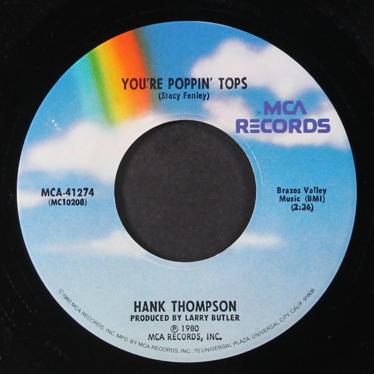 rollin' in your sweet sunshine / you're poppin tops by HANK THOMPSON