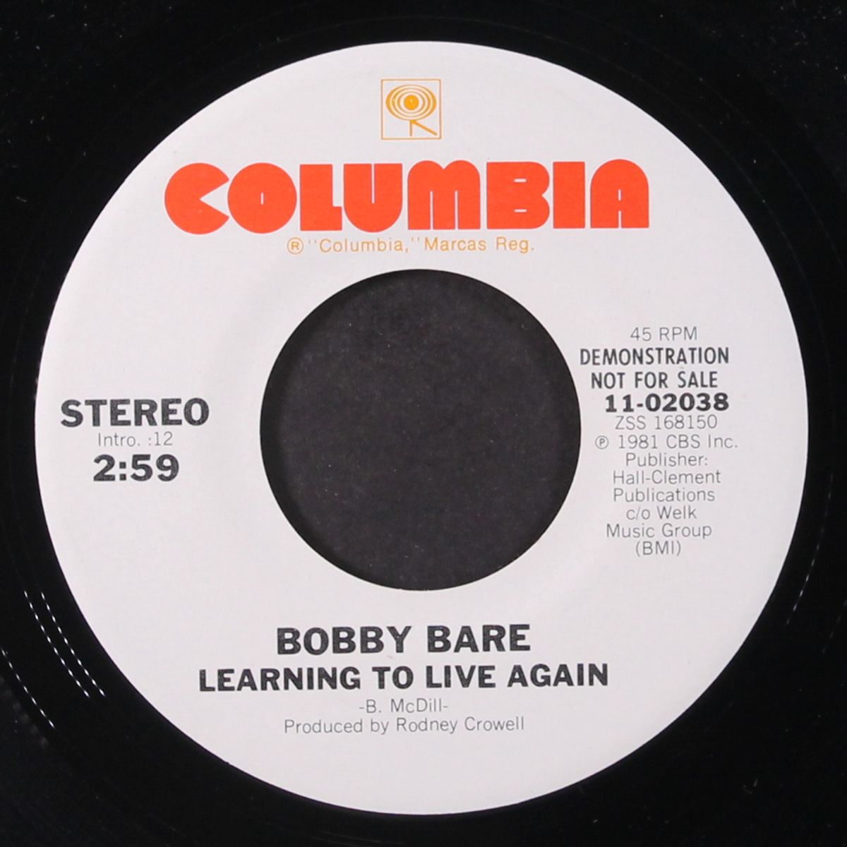 learning to live again / same by BOBBY BARE