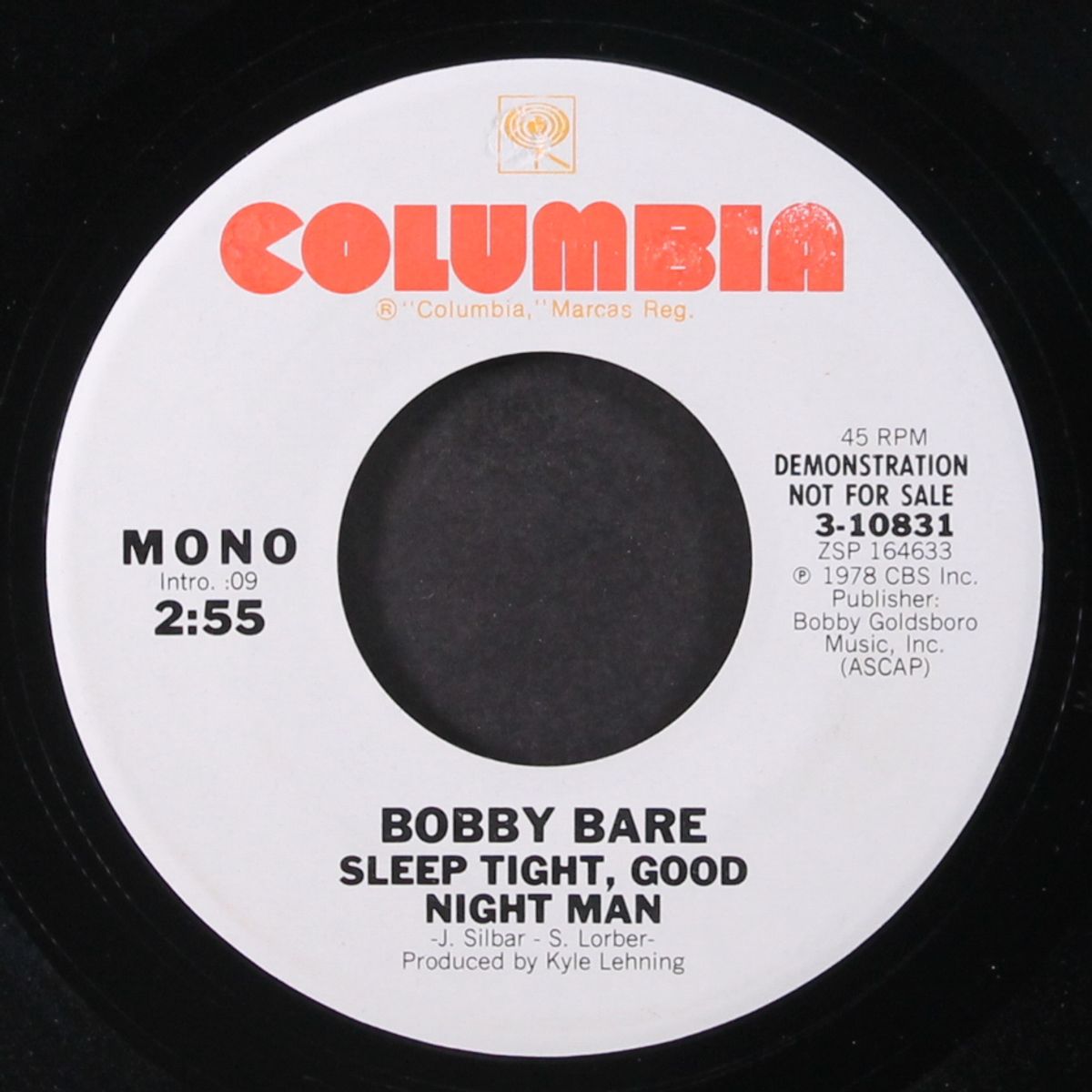 sleep tight, good night man / mono by BOBBY BARE