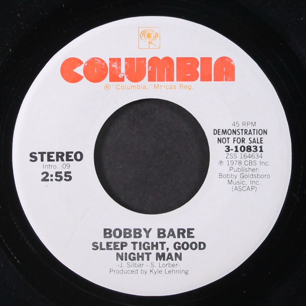 sleep tight, good night man / mono by BOBBY BARE