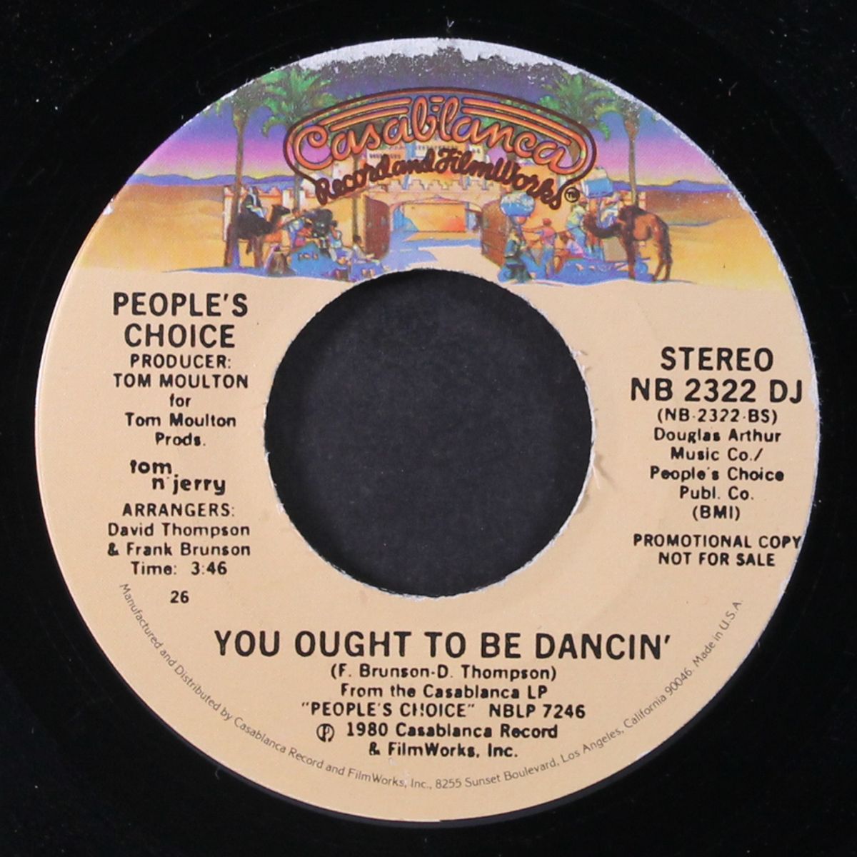 my feet won't move, but my shoes did the boogie / you ought to be danc by PEOPLE'S CHOICE