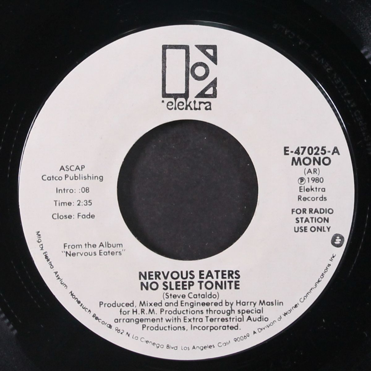 no sleep tonite / mono by NERVOUS EATERS