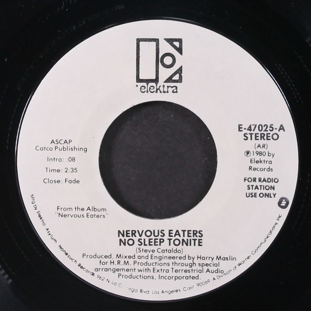 no sleep tonite / mono by NERVOUS EATERS