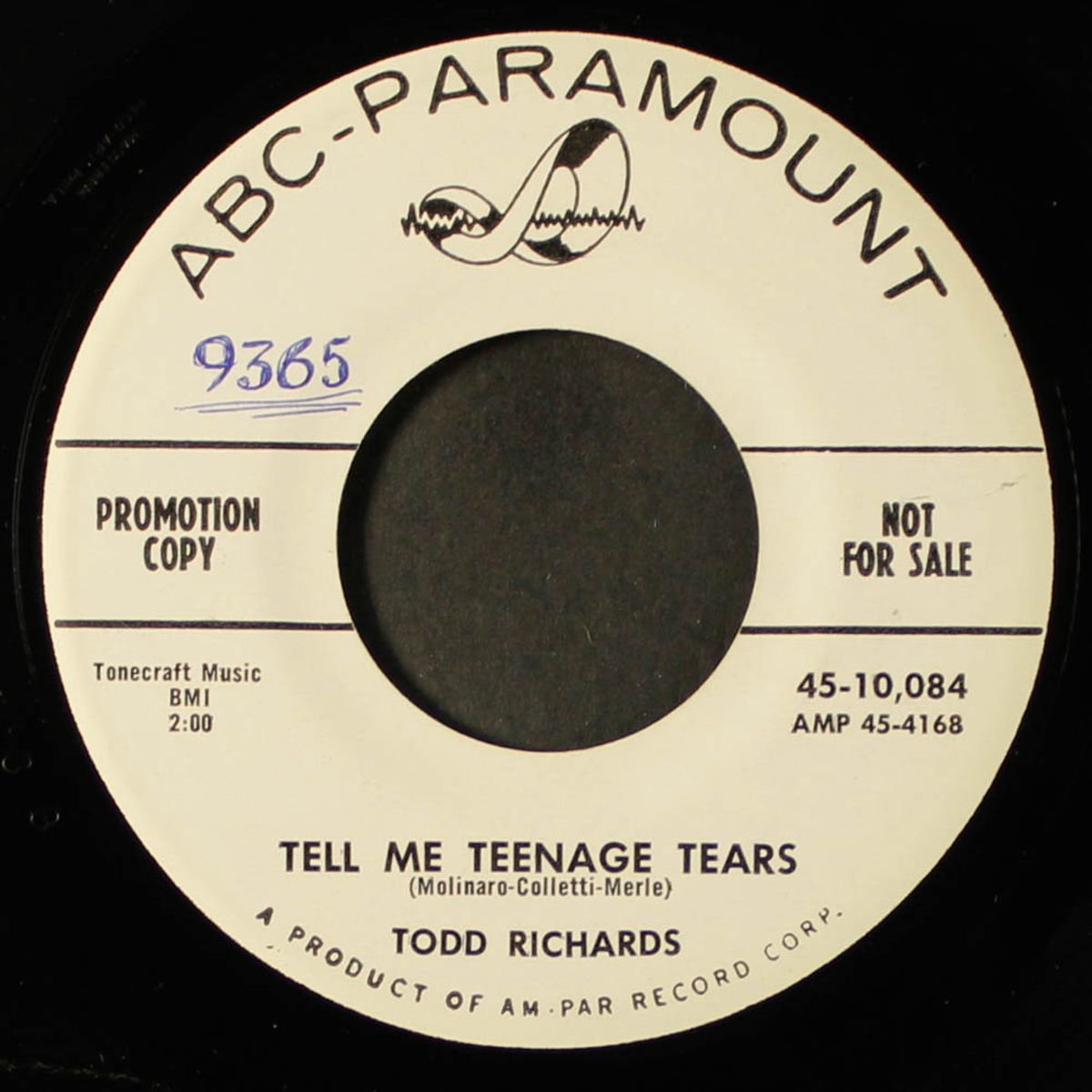 tell me teenage years / heart of a clown by TODD RICHARDS