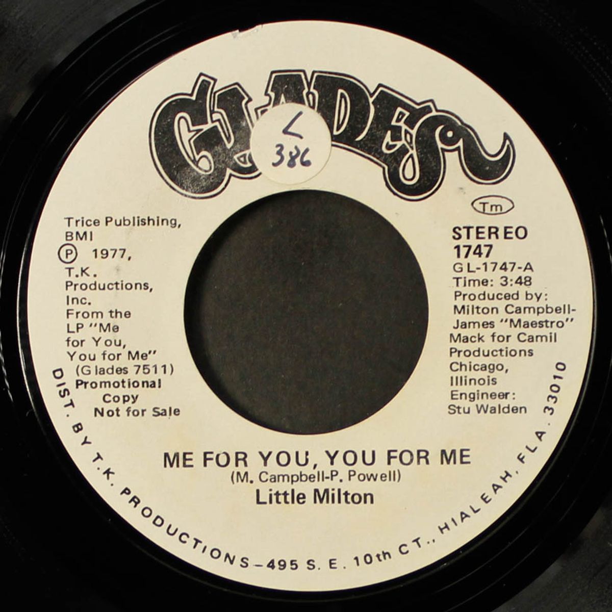 me for you, you for me / same by LITTLE MILTON