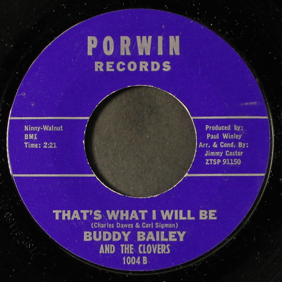 it's all in the game by BUDDY BAILEY & CLOVERS