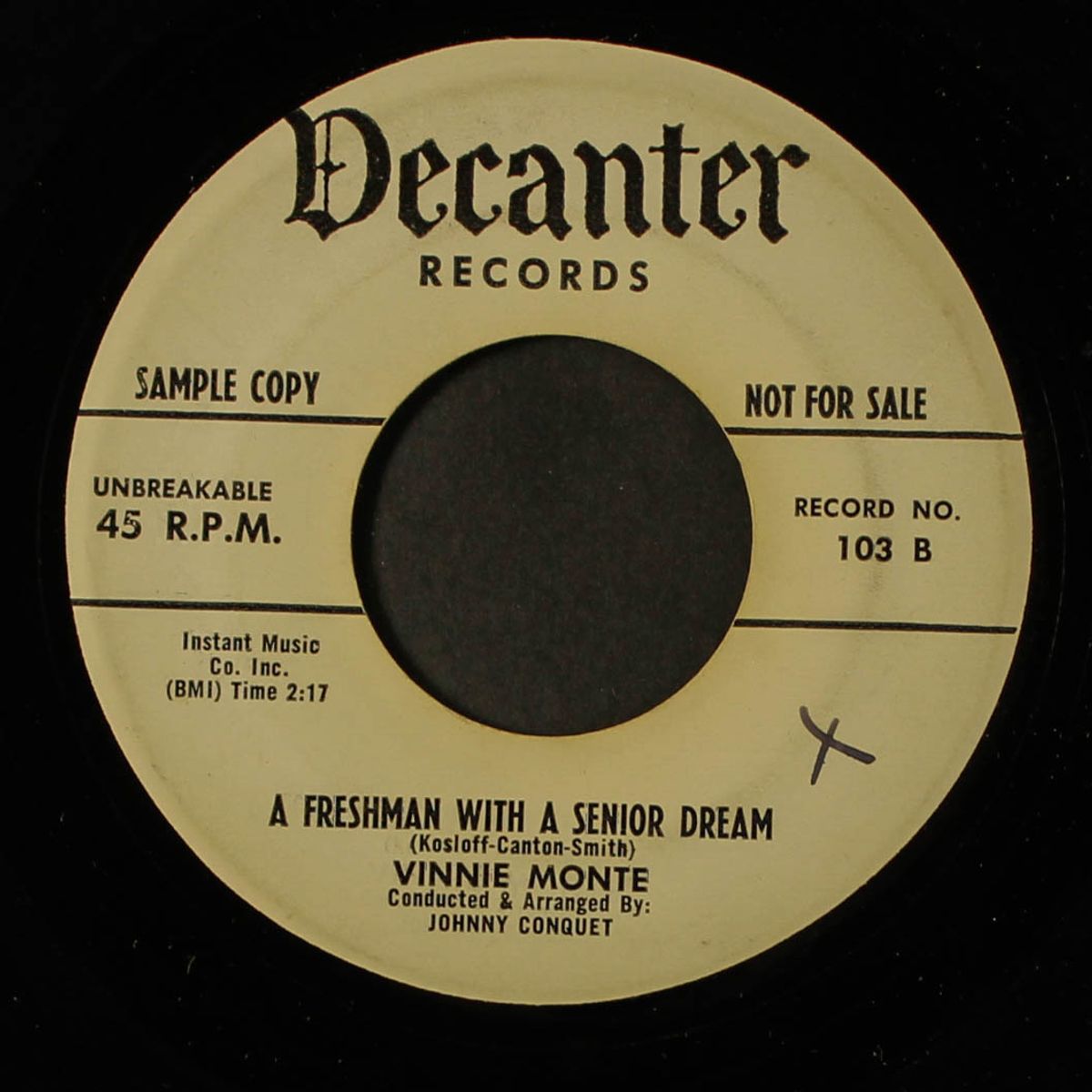 a freshman with a senior dream / excite me by VINNIE MONTE