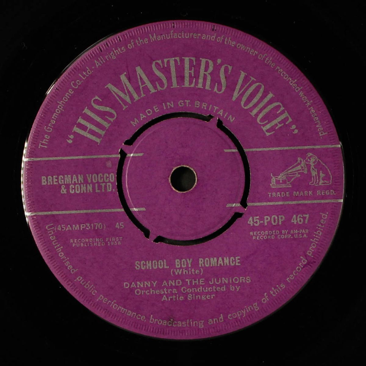 rock and roll is here to stay / school boy romance by DANNY & JUNIORS