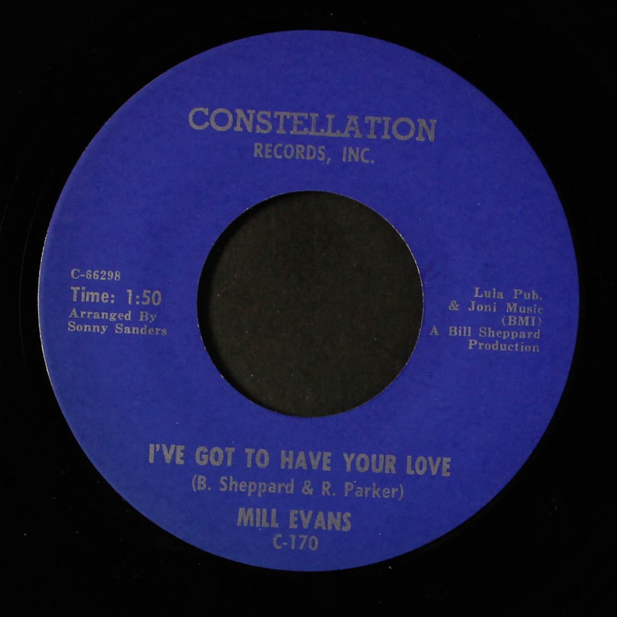 i've got to have your love / things won't be the same by MILL EVANS