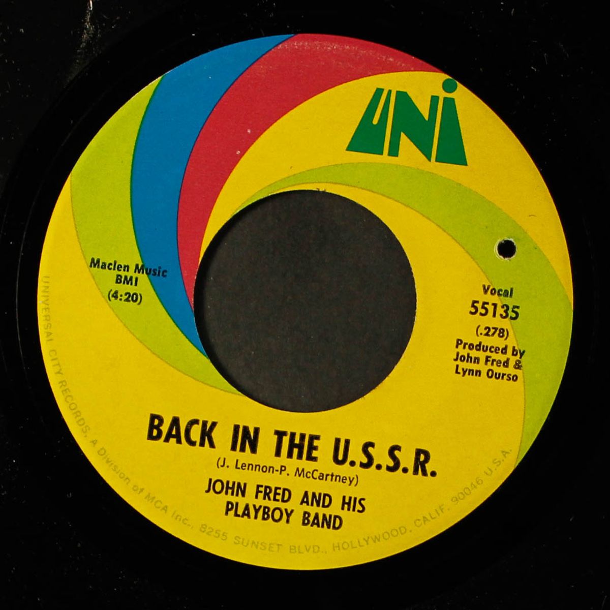 silly sarah carter / back in the u.s.s.r. by JOHN FRED & PLAYBOY BAND