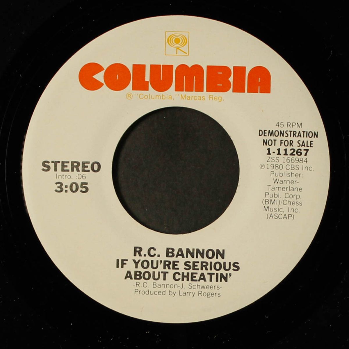 if you're serious about cheatin' / same by R.C. BANNON