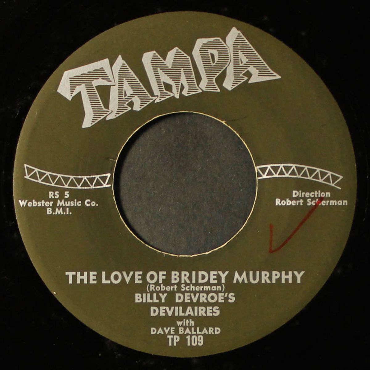 will you love me / the love of bridey murphy by BILLY DEVROE'S DEVILAIRES