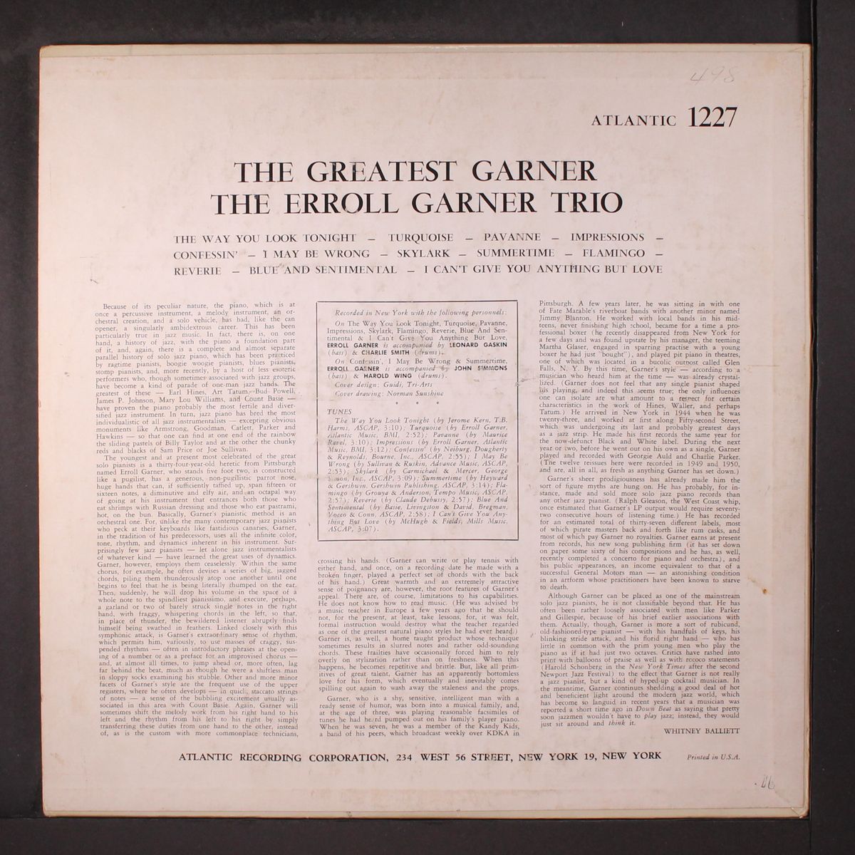 the greatest garner by ERROLL GARNER