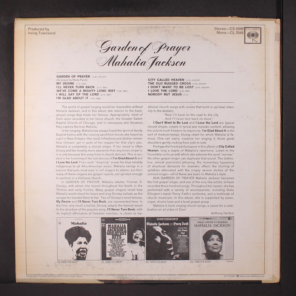 garden of prayer by MAHALIA JACKSON
