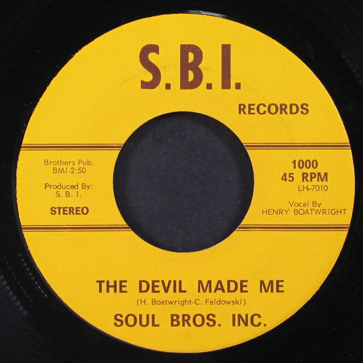 love sweet love / the devil made me by SOUL BROS. INC.