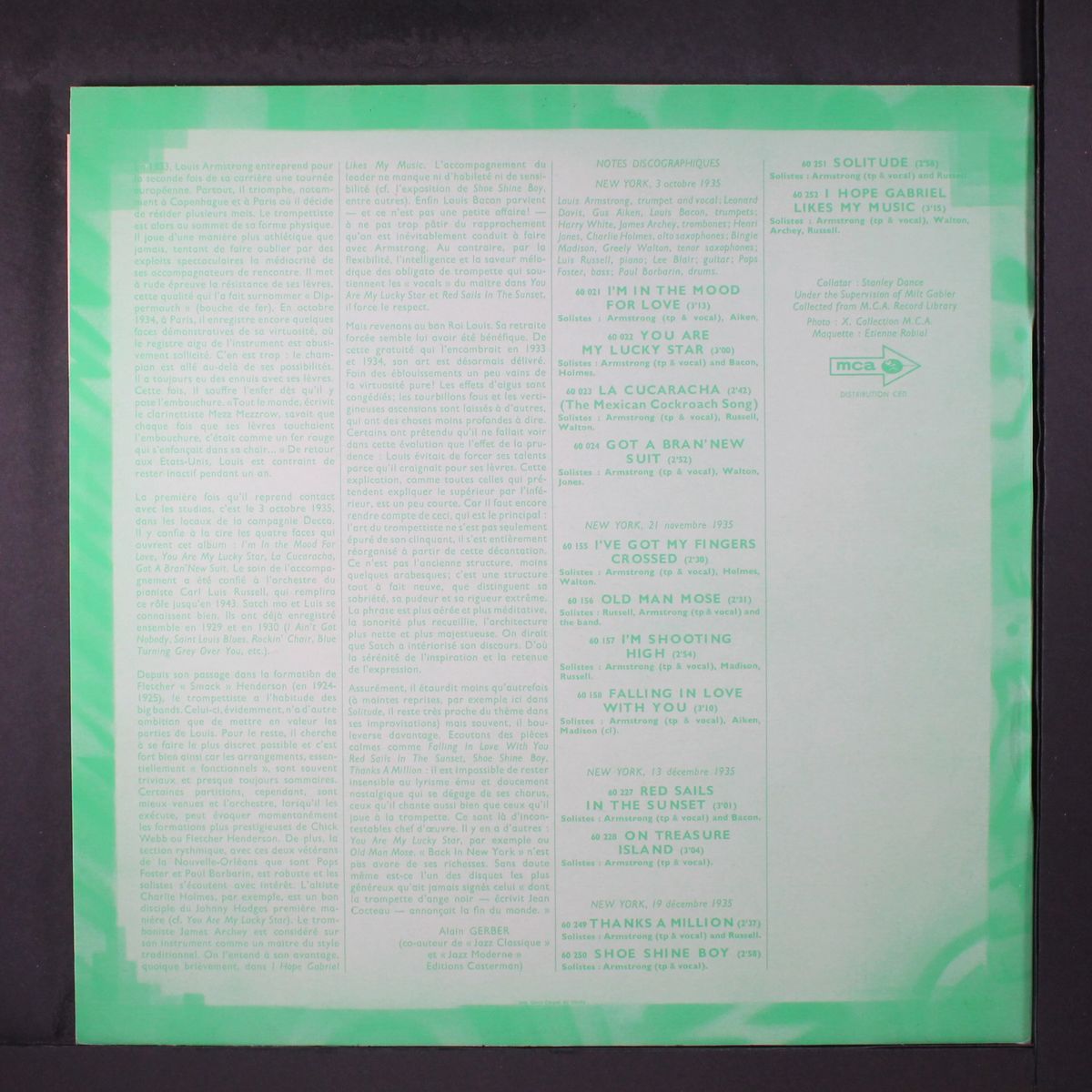 vol. 2 : back in new york (1935) by LOUIS ARMSTRONG