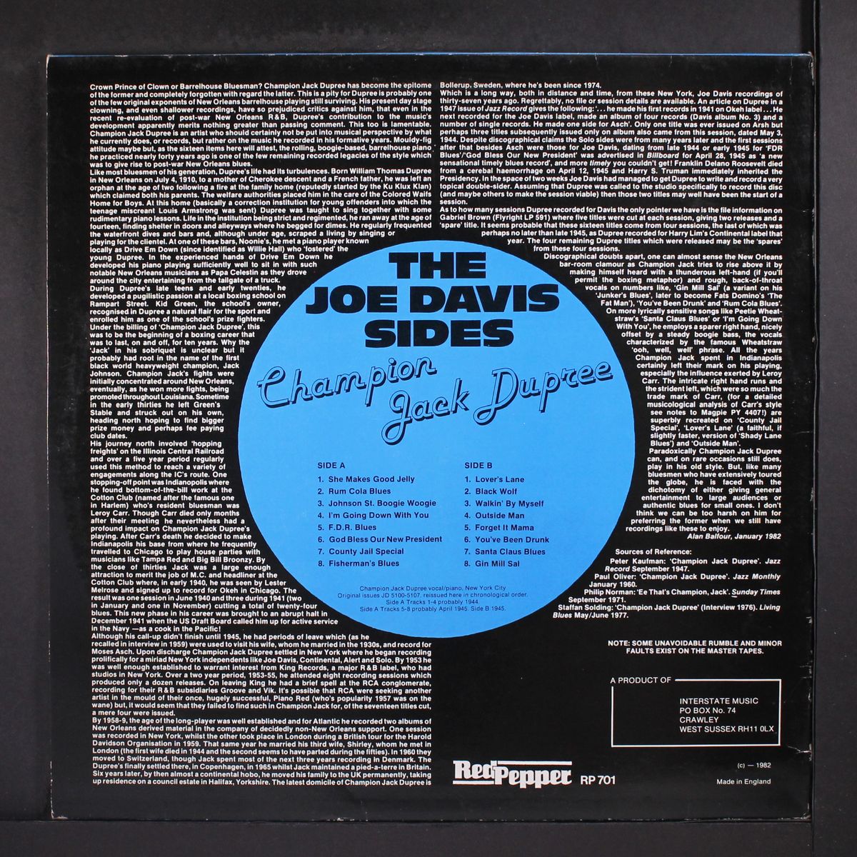 1944-45 by CHAMPION JACK DUPREE