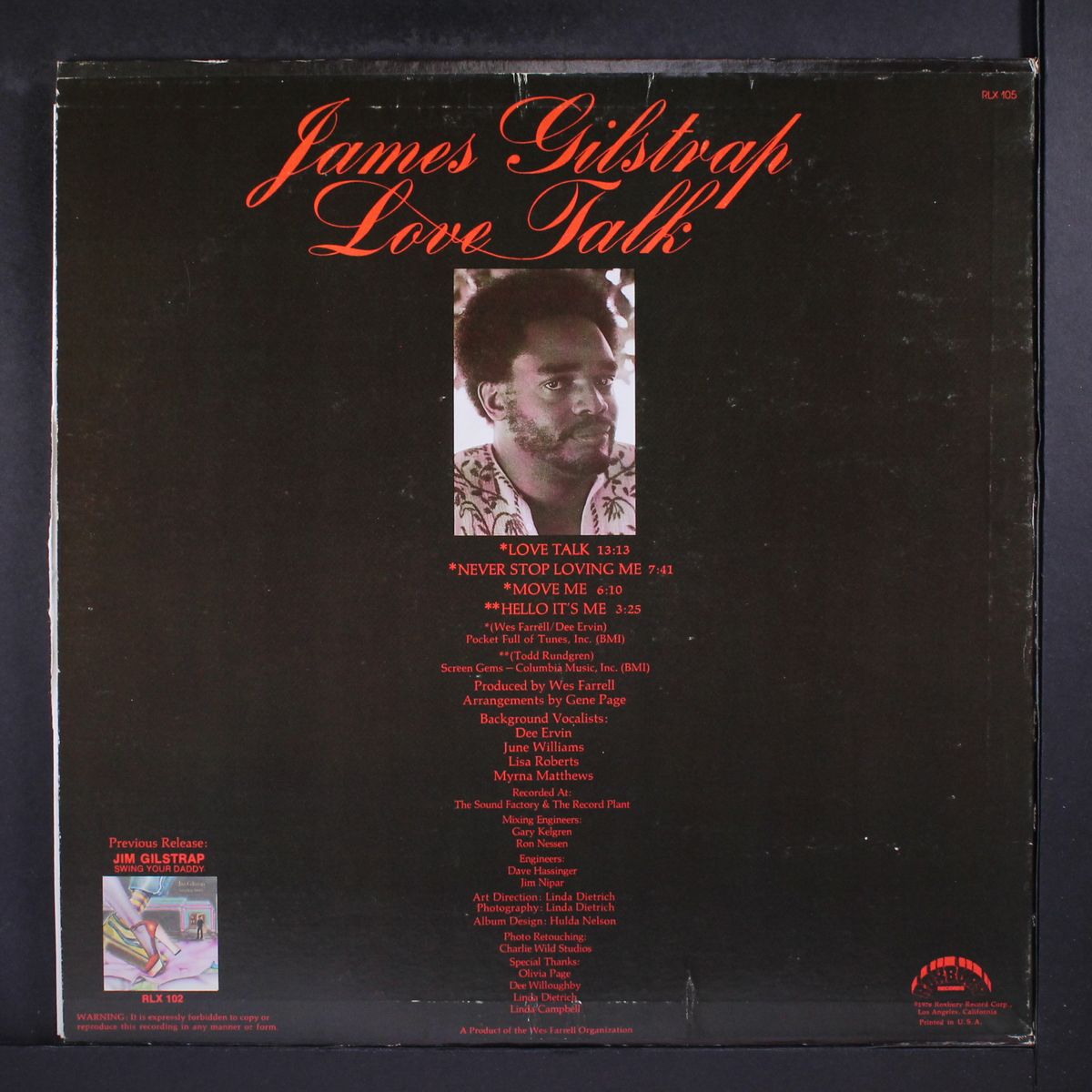 love talk by JAMES GILSTRAP