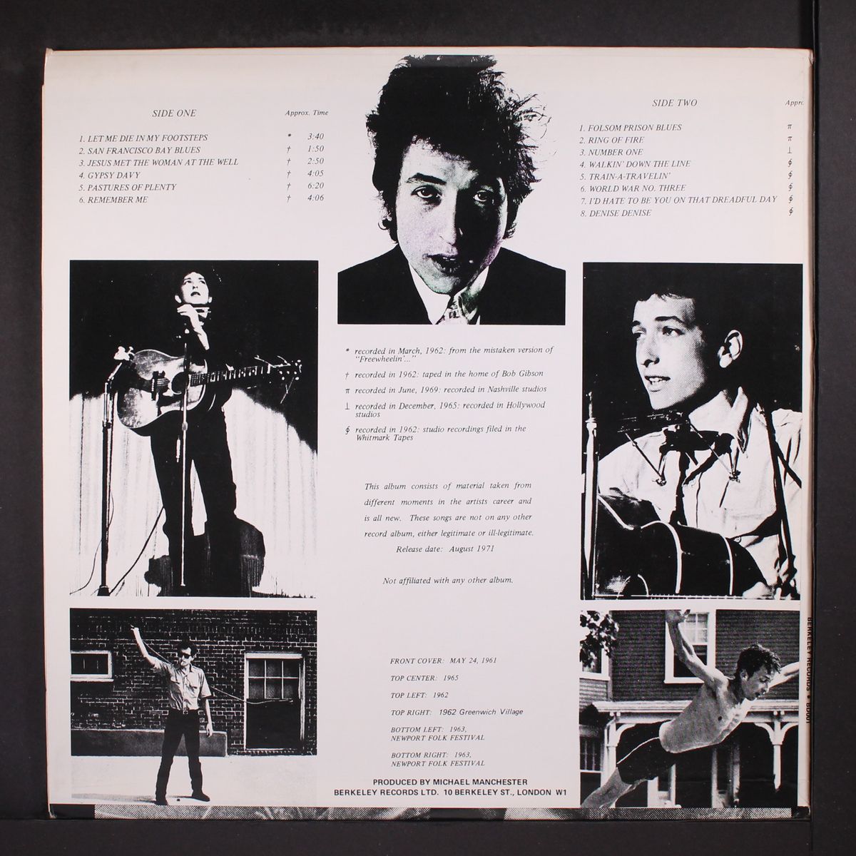 let me die in my footsteps by BOB DYLAN