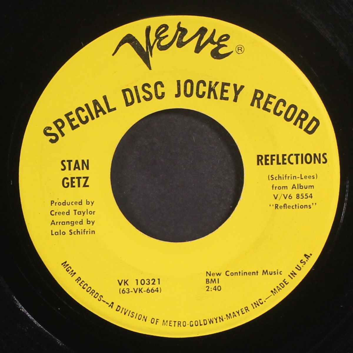 reflections / blowin' in the wind by STAN GETZ