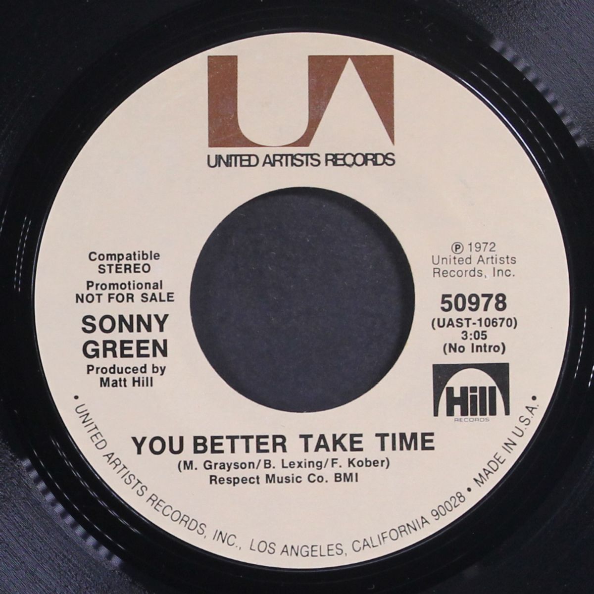 you better take time by SONNY GREEN
