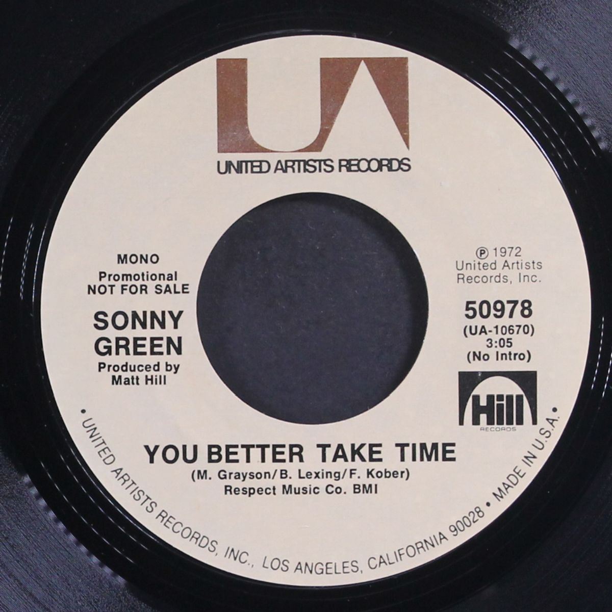 you better take time by SONNY GREEN