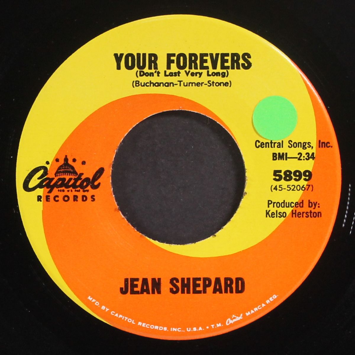 your forevers / coming and going by JEAN SHEPARD