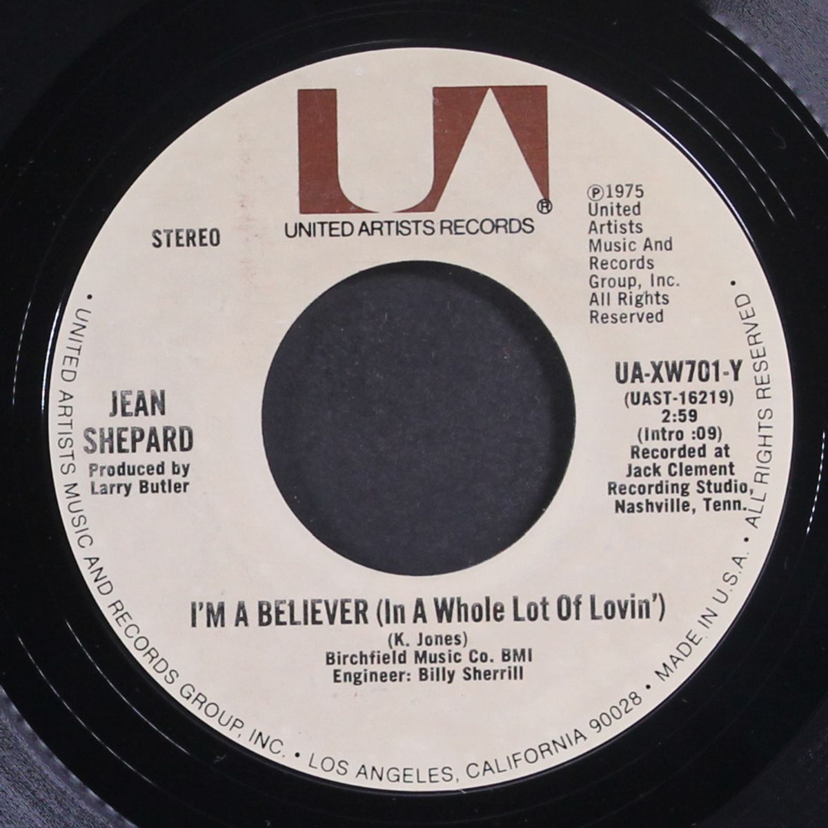 i'm a believer (in a whole lot of lovin' ) by JEAN SHEPARD