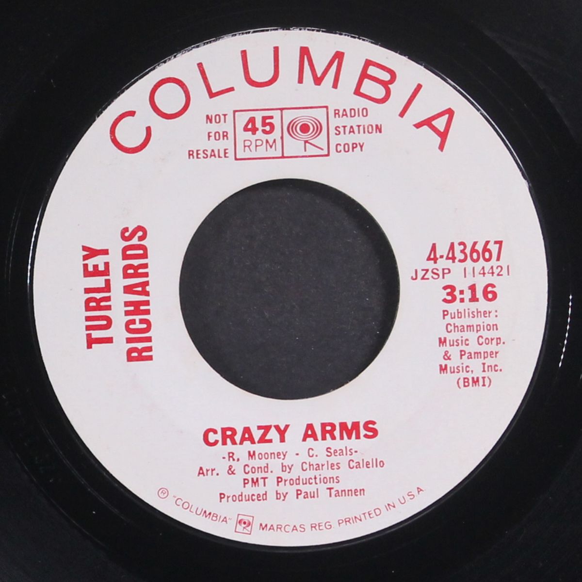 i just can't take it longer / crazy arms by TURLEY RICHARDS