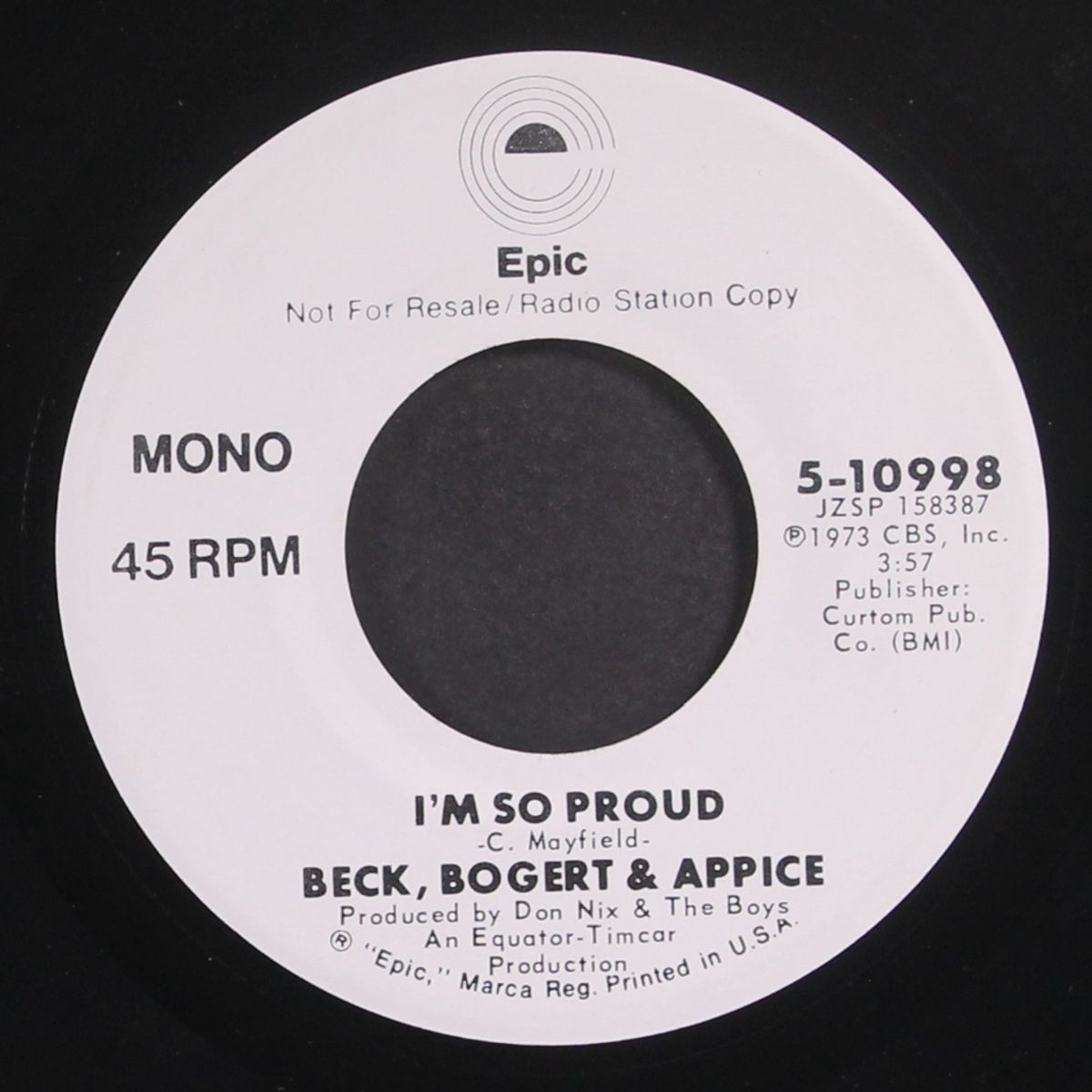 i'm so proud / mono by BECK, BOGERT & APPICE