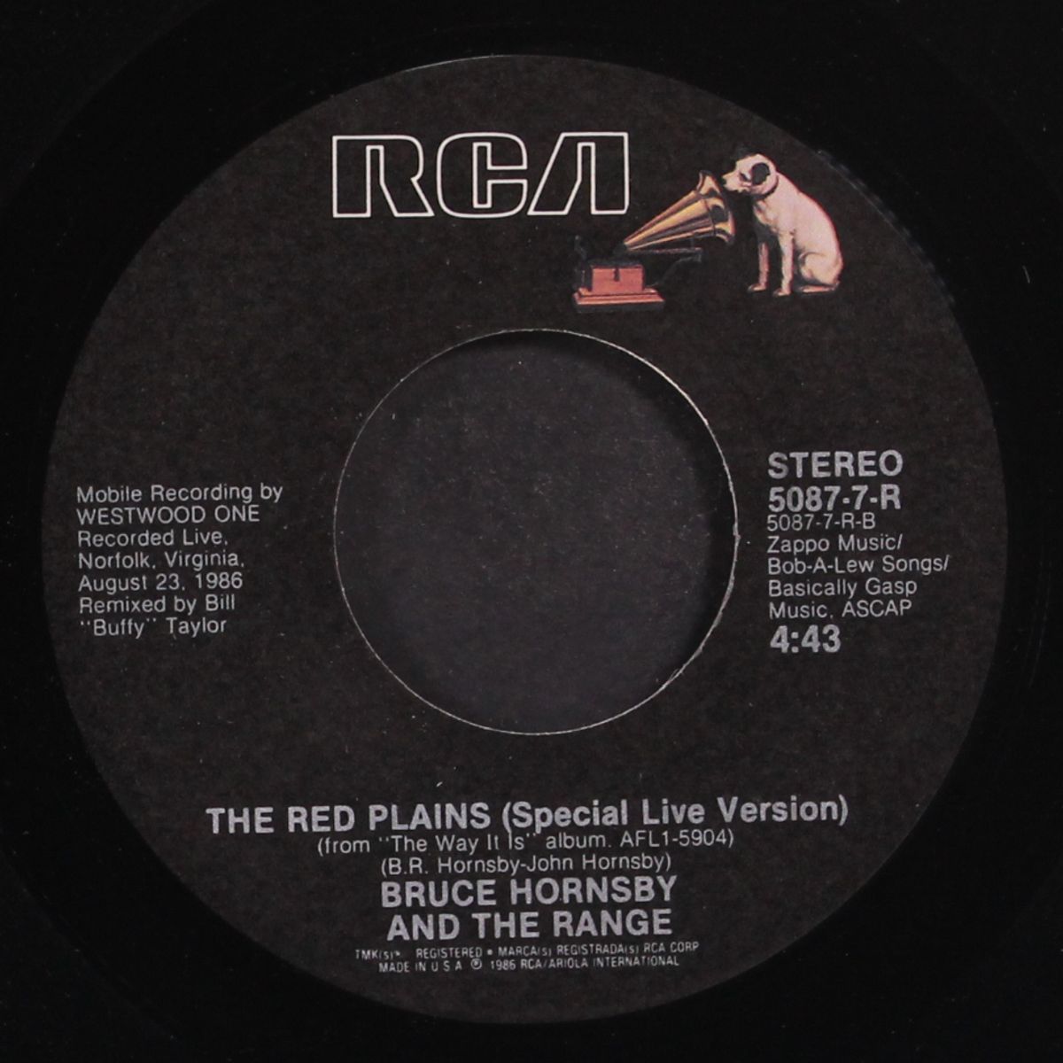 mandolin rain / red plains by BRUCE HORNSBY & THE RANGE
