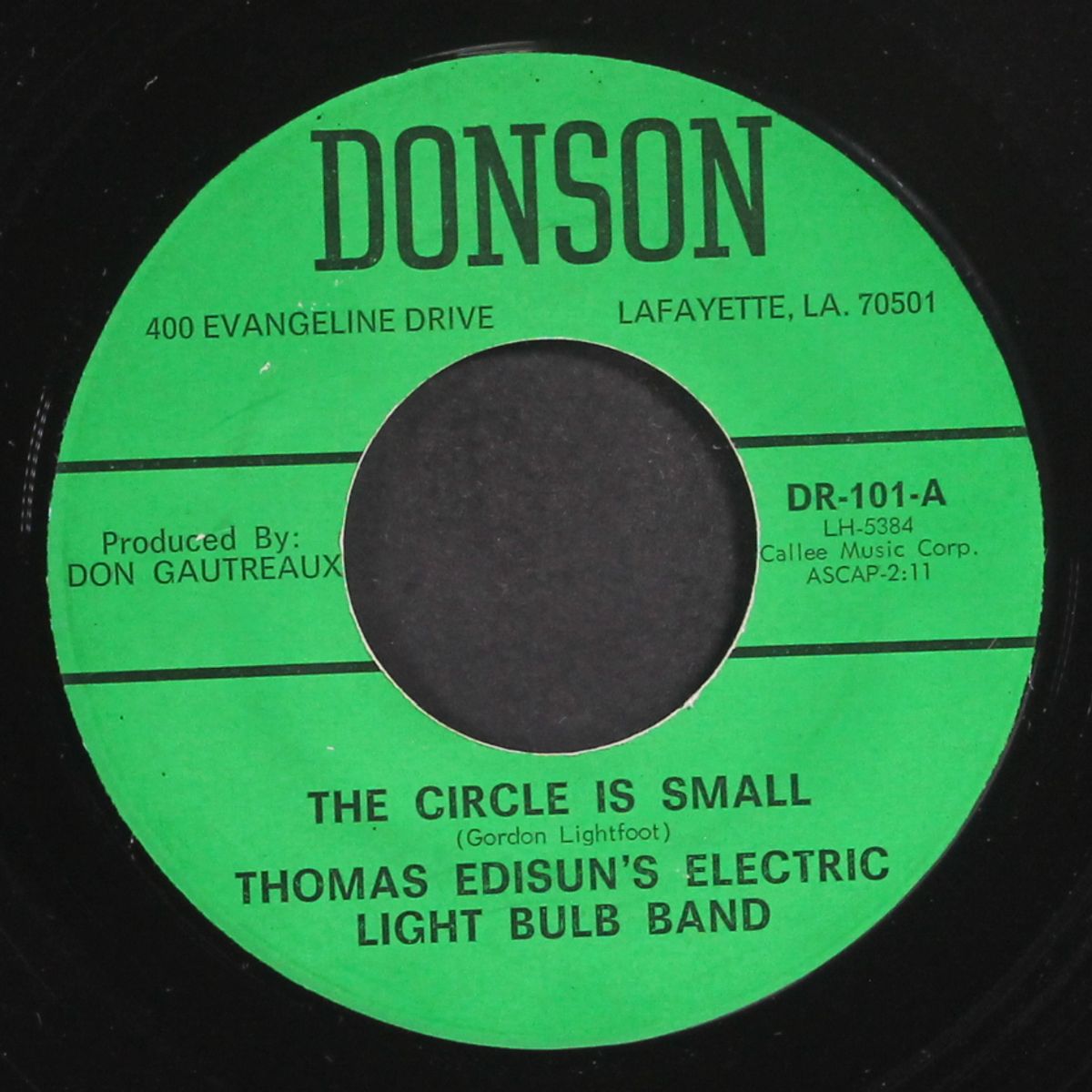 the circle is small / flying on the ground by THOMAS EDISUN'S ELECTRIC LIGHT BULB BAND