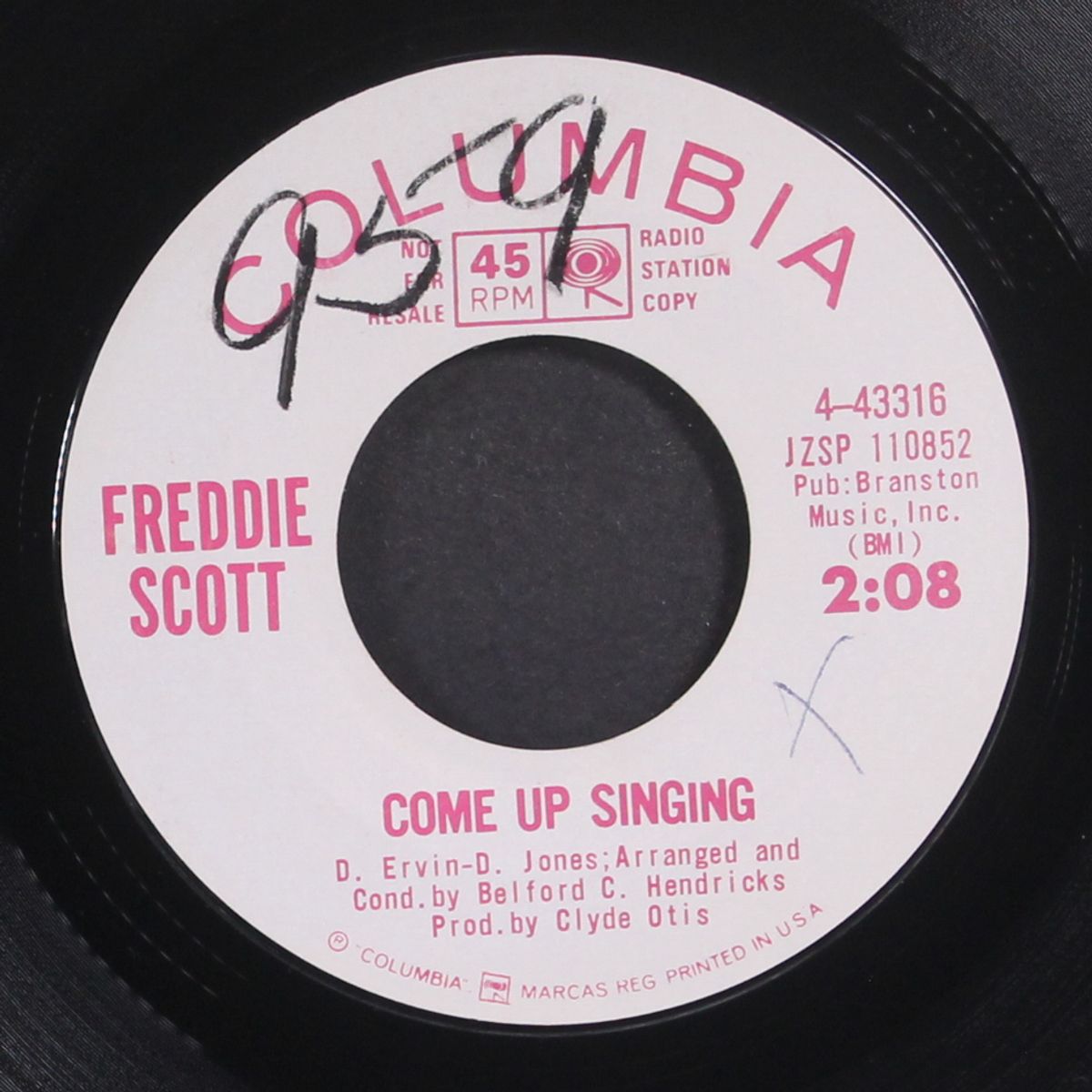come up singing / don't let it end by FREDDIE SCOTT